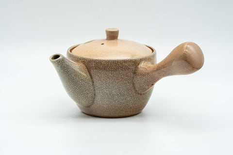 Japanese Kyusu - Beige Weathered Hagi-yaki Do-ake Teapot - 240ml - Tezumi