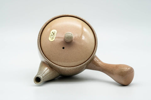 Japanese Kyusu - Beige Weathered Hagi-yaki Do-ake Teapot - 240ml - Tezumi