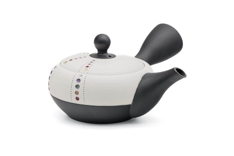 Pearlescent Dotted White Tokoname Teapot - 260ml