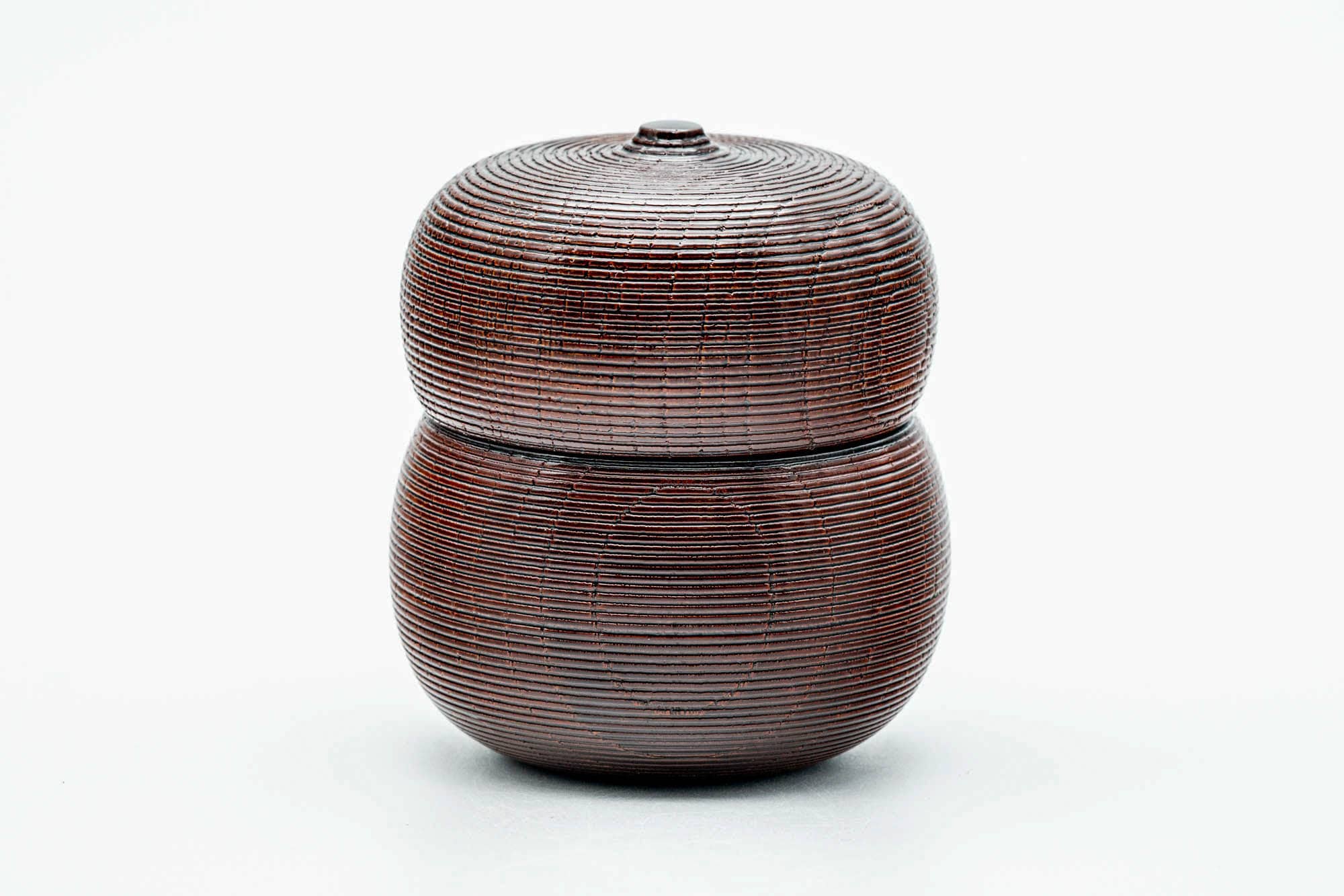 Japanese Usuchaki - Gourd Textured Wood Urushi Lacquer Matcha Tea