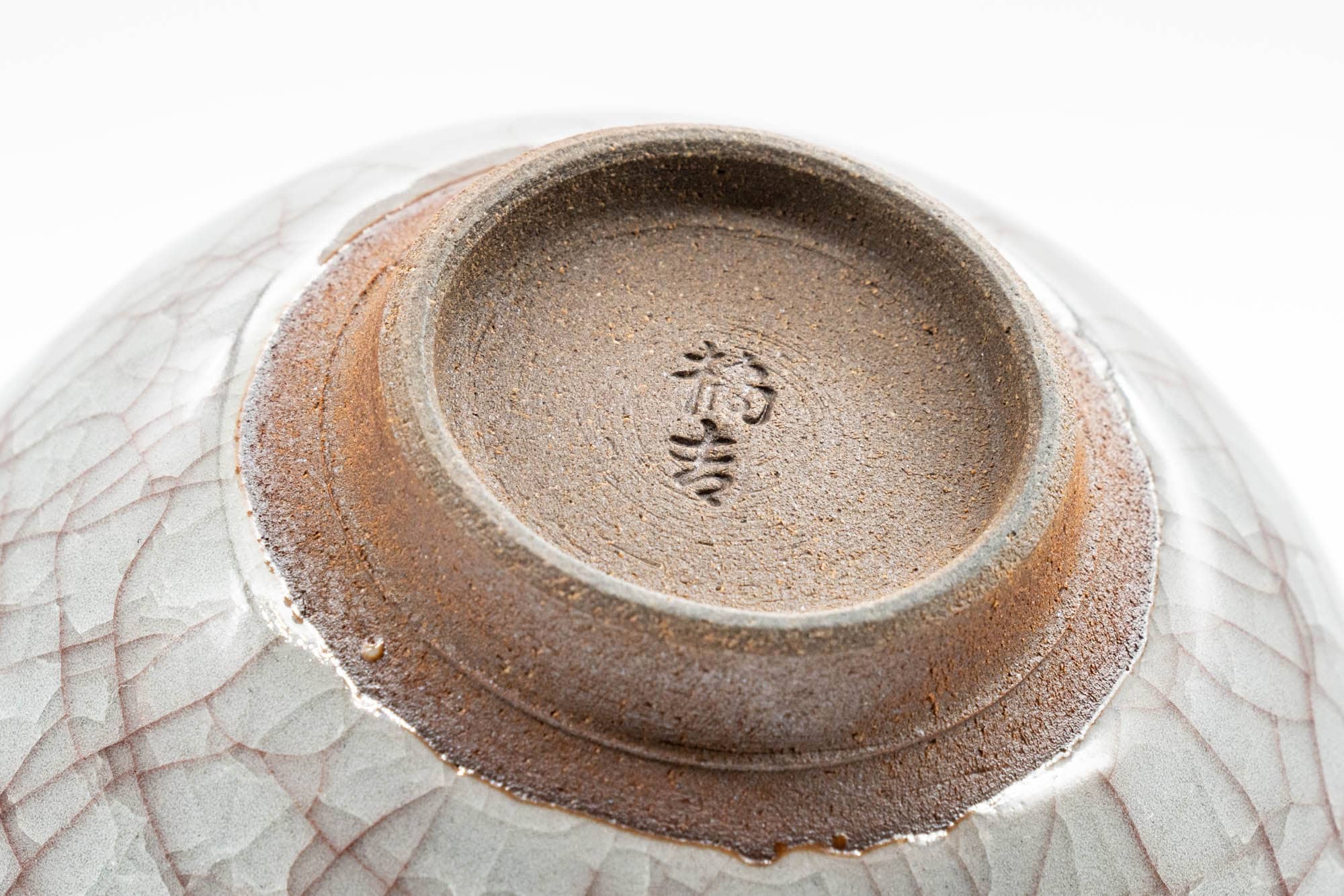 Japanese Teacup - 橘吉 Tachikichi - Grey Snowflake Glazed Yunomi - 140ml
