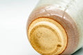 Underside of the yunomi showing the unglazed Hagi clay foot ring.