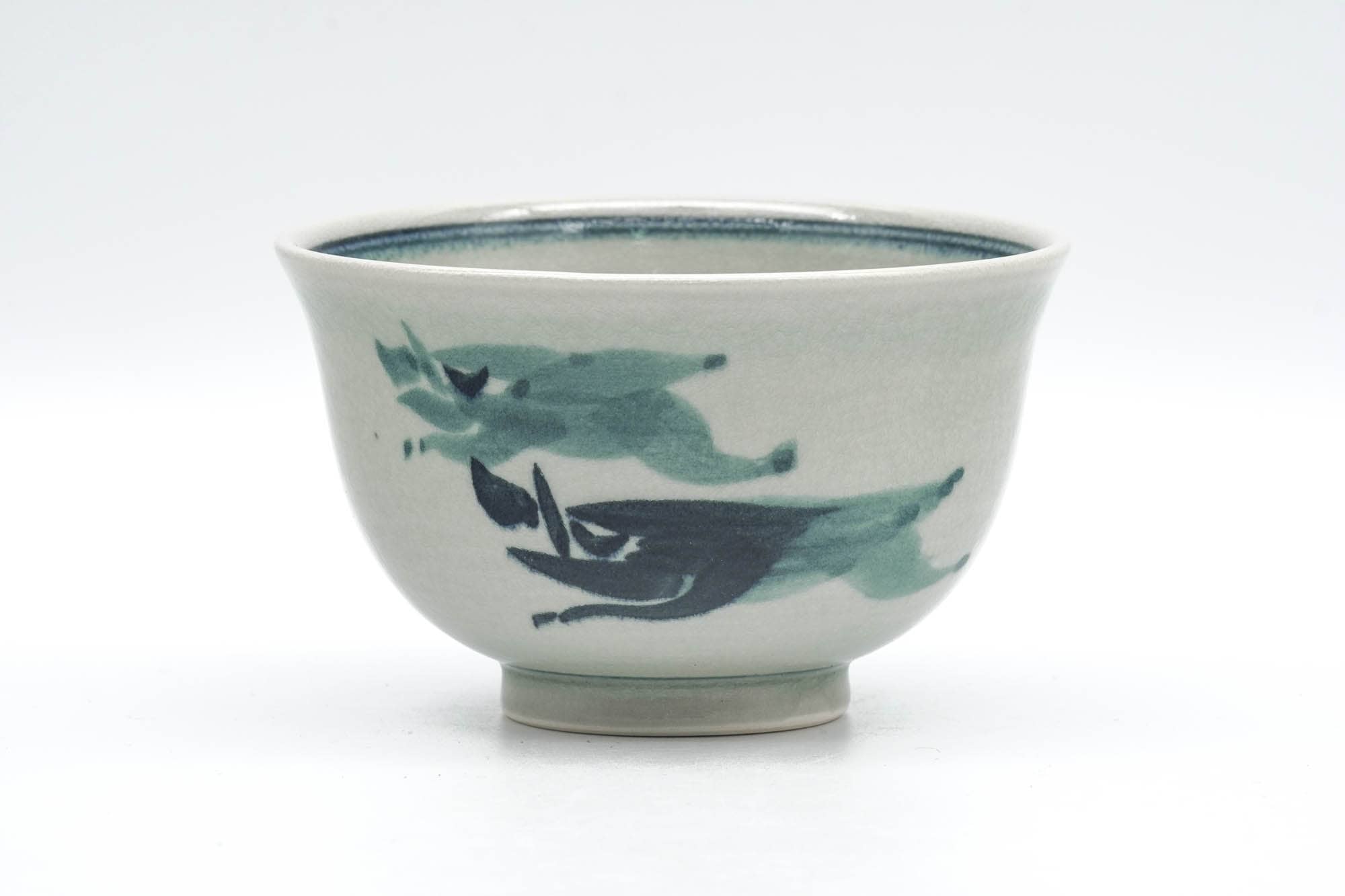 Japanese Matcha Bowl - Abstract Blue Grey Celadon Glazed Chawan - 250ml