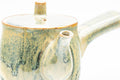 Tezumi — Japanese Kyusu - Green Yellow Drip-Glazed Debeso Teapot - 240ml — closeup of the decoration