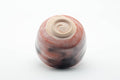 Tezumi — Japanese Matcha Bowl - Red Black Glazed Aka-raku Chawan - 500ml — top-down view of the interior