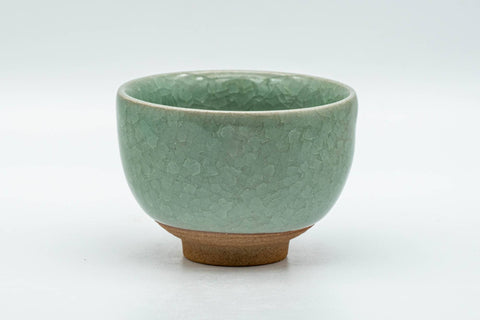 Japanese Teacup - Emerald Green Snowflake Glazed Yunomi - 120ml - Tezumi