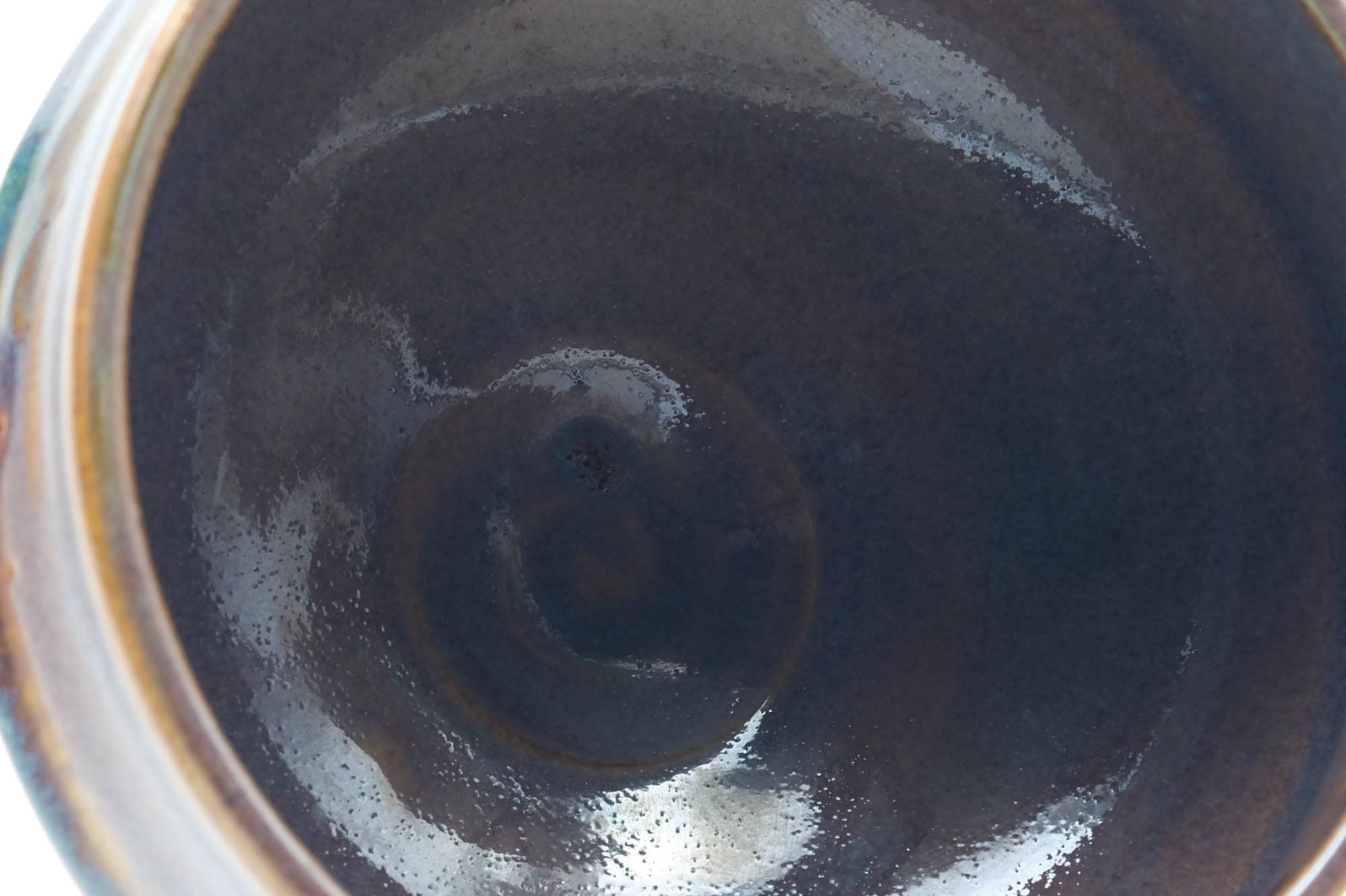 Japanese Matcha Bowl - Blue Purple Drip-Glazed Chawan - 300ml