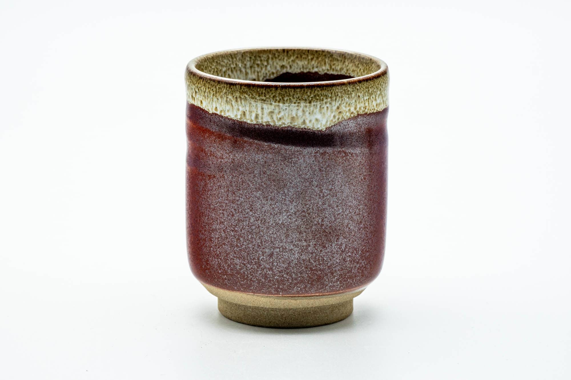 Japanese Teacup - Burgundy Hare's Fur Glazed Yunomi - 190ml