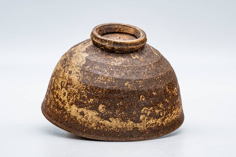 Japanese Matcha Bowl - 山口宏夢 Hiroshi Yamaguchi - 見谷窯 Midani Kiln - Ash Glazed Stoneware Seto-yaki Chawan - 300ml