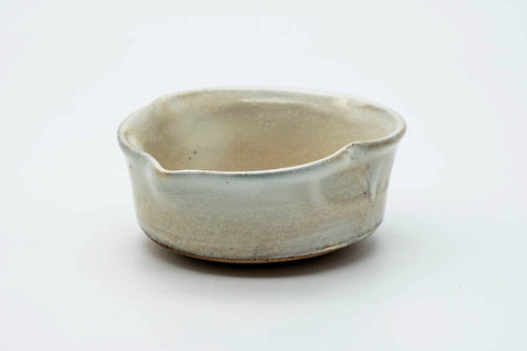 Japanese Katakuchi - Small Milky White Glazed Water Cooler - 100ml