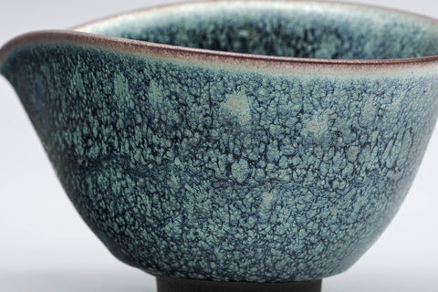 Japanese Katakuchi - 橋本大輔 Hashimoto Daisuke - Cerulean Tenmoku Glazed Yuzamashi - 200ml