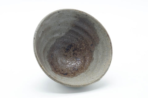 Japanese Matcha Bowl - Crazed Rokurome O-ido Chawan - 450ml