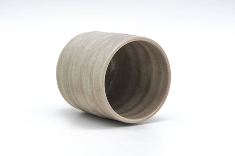 Japanese Teacup - Grey Weathered Hagi-yaki Spiraling Yunomi - 140ml