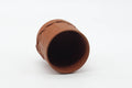 Tezumi — Japanese Teacup - Red Floral Nihonmatsu Banko-yaki Yunomi - 130ml — three-quarter view