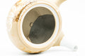 Japanese Kyusu - Floral Beige Glazed Porcelain Teapot - 300ml - Tezumi