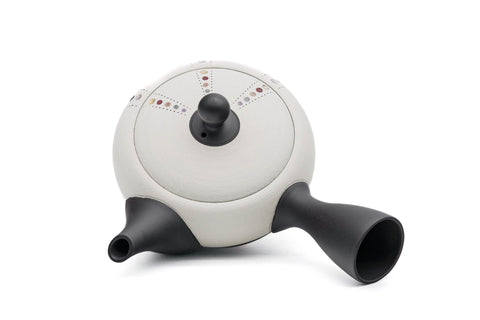 Pearlescent Dotted White Tokoname Teapot - 260ml