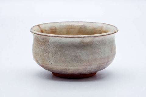 Japanese Kensui - Pink White Drip-Glazed Tea Ceremony Water Bowl - 530ml