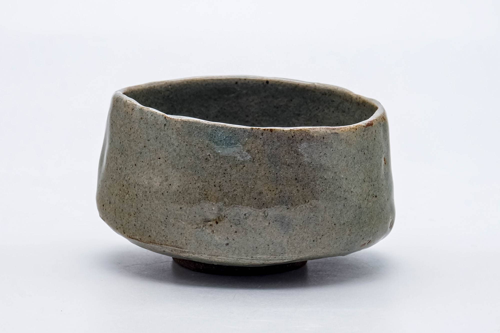 Japanese Matcha Bowl - Grey Glazed Wabi-Sabi Chawan - 280ml