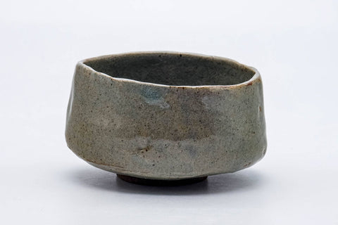Japanese Matcha Bowl - Grey Glazed Wabi-Sabi Chawan - 280ml