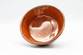 Japanese Matcha Bowl - 久 Amber Red Wabi-Sabi Chawan - 150ml - top-down view of the interior