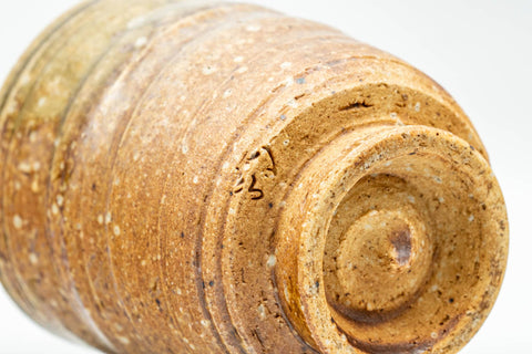 Japanese Teacup - Ash Glazed Shigaraki-yaki Tsutsu-gata Yunomi - 190ml