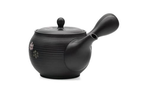 Black Floral Tokoname Teapot - 320ml