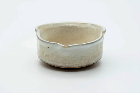 Japanese Katakuchi - Small Milky White Glazed Water Cooler - 100ml