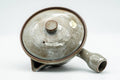 Japanese Kyusu - Chrysanthemum Grey Glazed Kiyomizu-yaki Do-ake Teapot - 200ml - Tezumi