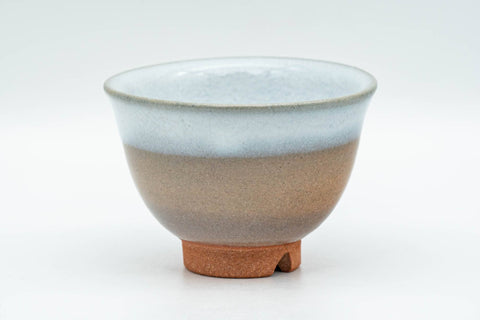 Japanese Teacup - Beige White Glazed Hagi-yaki Yunomi - 70ml - Tezumi