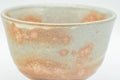 Tezumi — Japanese Teacup - Beige Pink Glazed Gohonte Hagi-yaki Yunomi - 90ml — tipped to show the interior