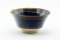 Tezumi — Japanese Matcha Bowl - Brown Drip-Glazed Kyo-yaki Chawan - 200ml — front view from another angle
