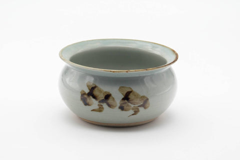 Japanese Kensui - Abstract Grey Glazed Water Bowl - 550ml