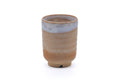 Tezumi — Japanese Teacup - Beige Milky White Hagi-yaki Yunomi - 150ml — front view
