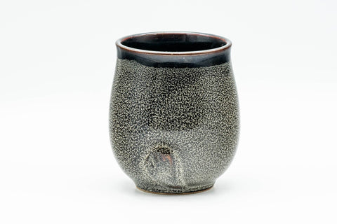 Japanese Tea Set - Tanuki Raccoon Dog Kyusu and Yunomi - side view of the yunomi teacup