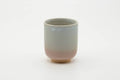 Tezumi — Japanese Teacup - Classic Beige Pink White Drip-Glazed Hagi-yaki Yunomi - 120ml — front view