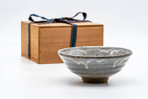 Japanese Matcha Bowl - 中島 満久 Nakajima Mitsuhisa - Shino Glazed Akazu-yaki Chawan - 150ml