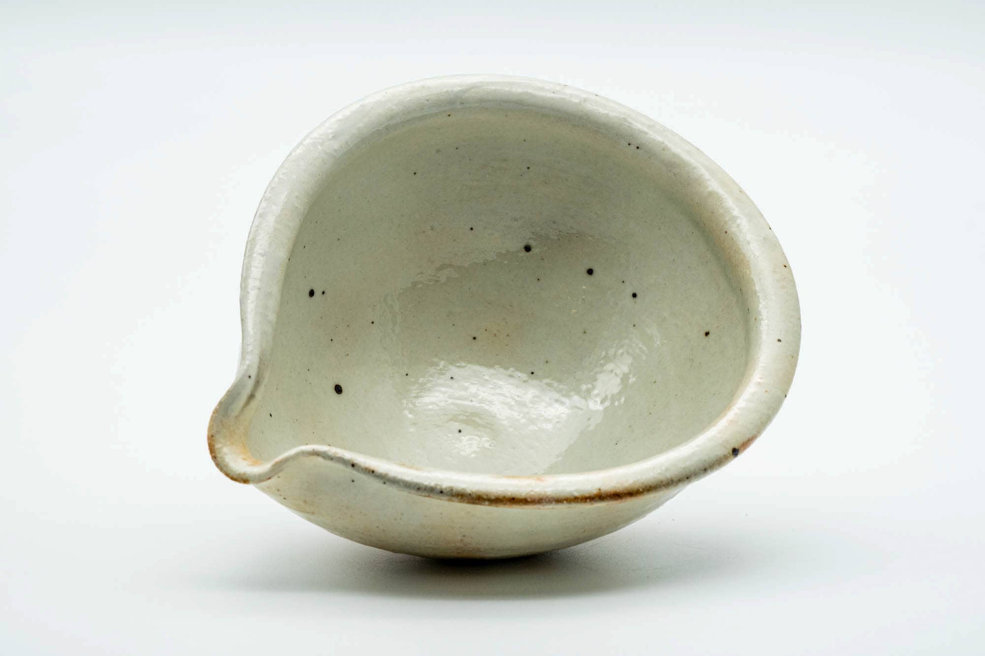 Japanese Katakuchi - Beige Glazed Spouted Shigaraki-yaki Water Cooler - 200ml