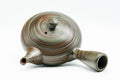Tezumi — Japanese Kyusu - 雲仙窯 Unzen Kiln - Green Nerikomi Tokoname-yaki Debeso Teapot - 270ml — interior view showing the filter
