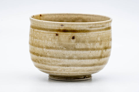 Japanese Matcha Bowl - 河村碩山 Sekizan Kawamura - Ki-Seto Koge Glazed Seto-yaki Chawan - 300ml