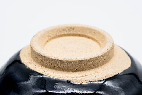 Deep Blue-Black Glazed Mino-yaki Chawan