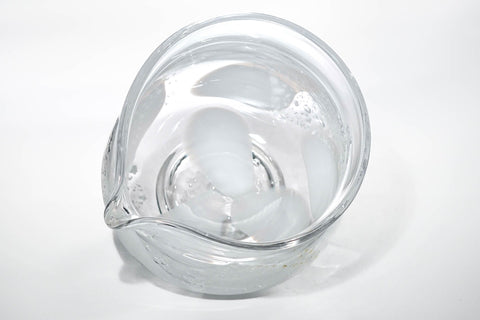 Tomoe 巴 - White Glass Spouted Matcha Bowl - 200ml