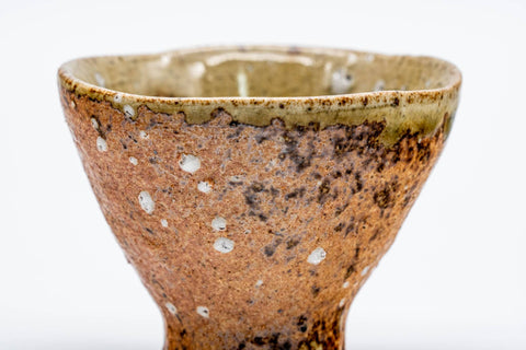 Japanese Teacup - Ash Green Glazed Shigaraki-yaki Guinomi - 40ml