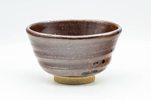 Japanese Matcha Bowl - Brown Black Spotted Wabi-Sabi Chawan - 350ml