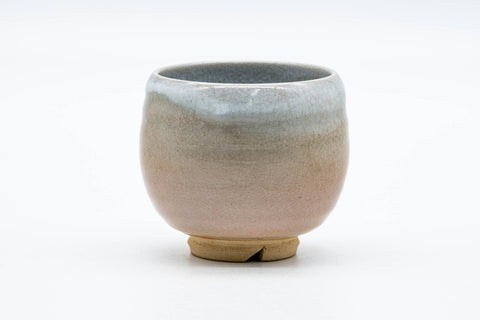 Japanese Teacup - Beige White Weathered Hagi-yaki Yunomi - 175ml