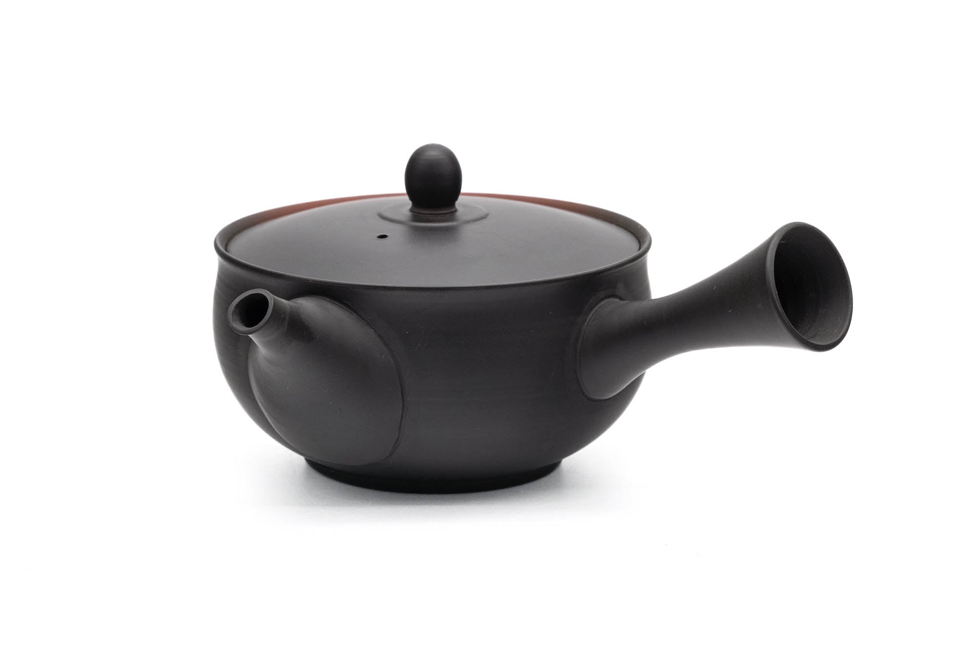 Japanese Kyusu - 岩瀬弘二 Iwase Kōji - Black Red Yōhen Tokoname-yaki Teapot - 250ml