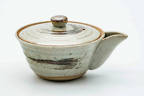 Japanese Houhin - Beige Brown Hakeme Handle-less Teapot - 100ml