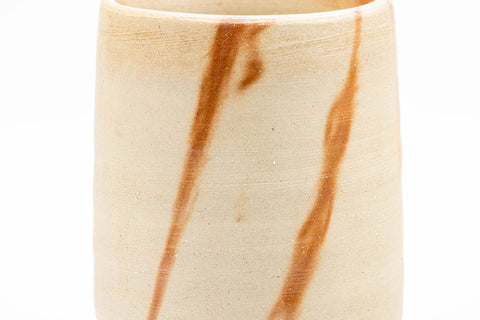 Japanese Teacup - Beige Hidasuki Bizen-yaki Yunomi - 220ml - Tezumi