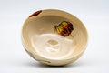 Tezumi — Japanese Matcha Bowl - Red Pepper Kyo-yaki Summer Chawan - 150ml — top-down view of the interior
