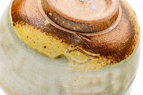 Japanese Teacup - Beige Grey Drip-Glazed Shigaraki-yaki Yunomi  - 150ml