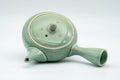 Japanese Kyusu - Mint Green Hiramaru-gata Obi-ami Teapot - 220ml - Tezumi